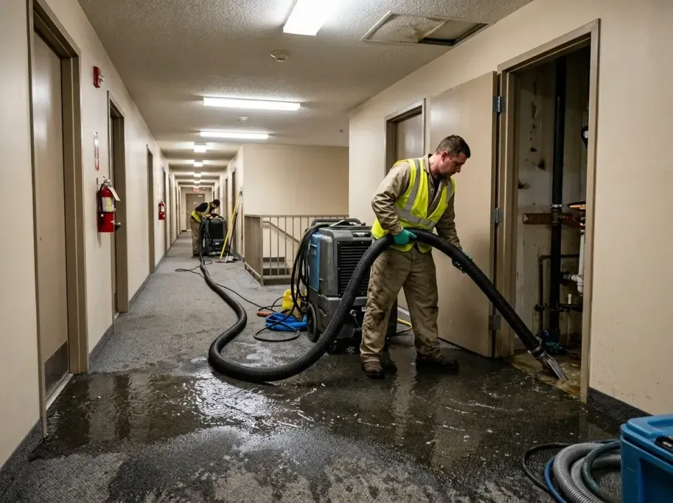 multi-unit-apartment-hallway-f-005 — frequently asked questions, Emergency Burst Pipe Water Extraction & Removal in Natchito…